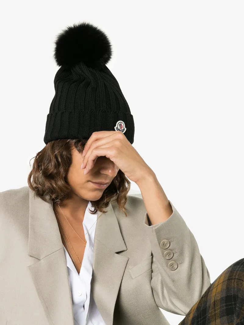 moncler black beanie moncler black beanie