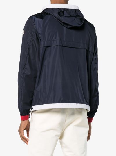 Moncler Blue Alshat hooded shell jacket 