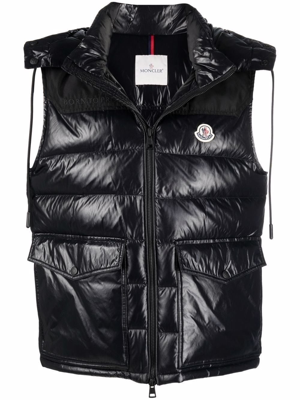 Moncler hotsell shiny gilet