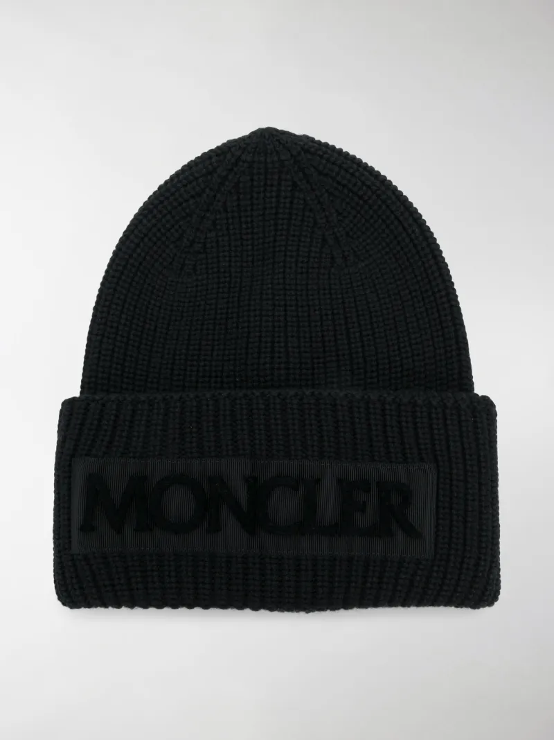 moncler black beanie moncler black beanie
