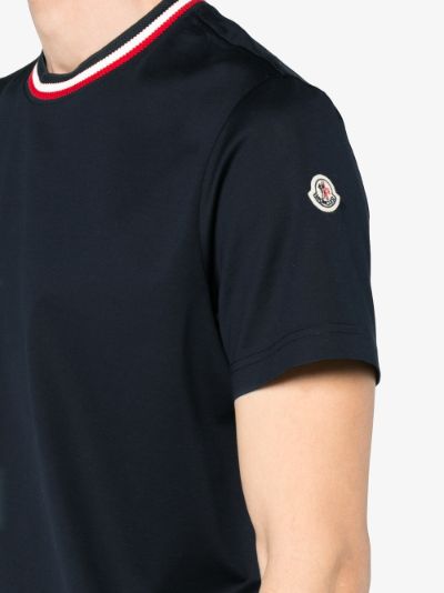 moncler logo collar t shirt