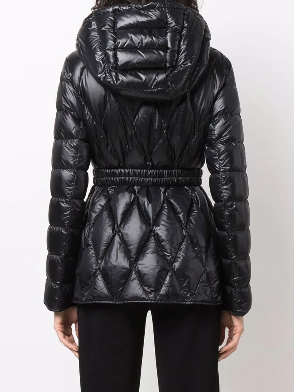 diamondquilt hooded jacket Moncler