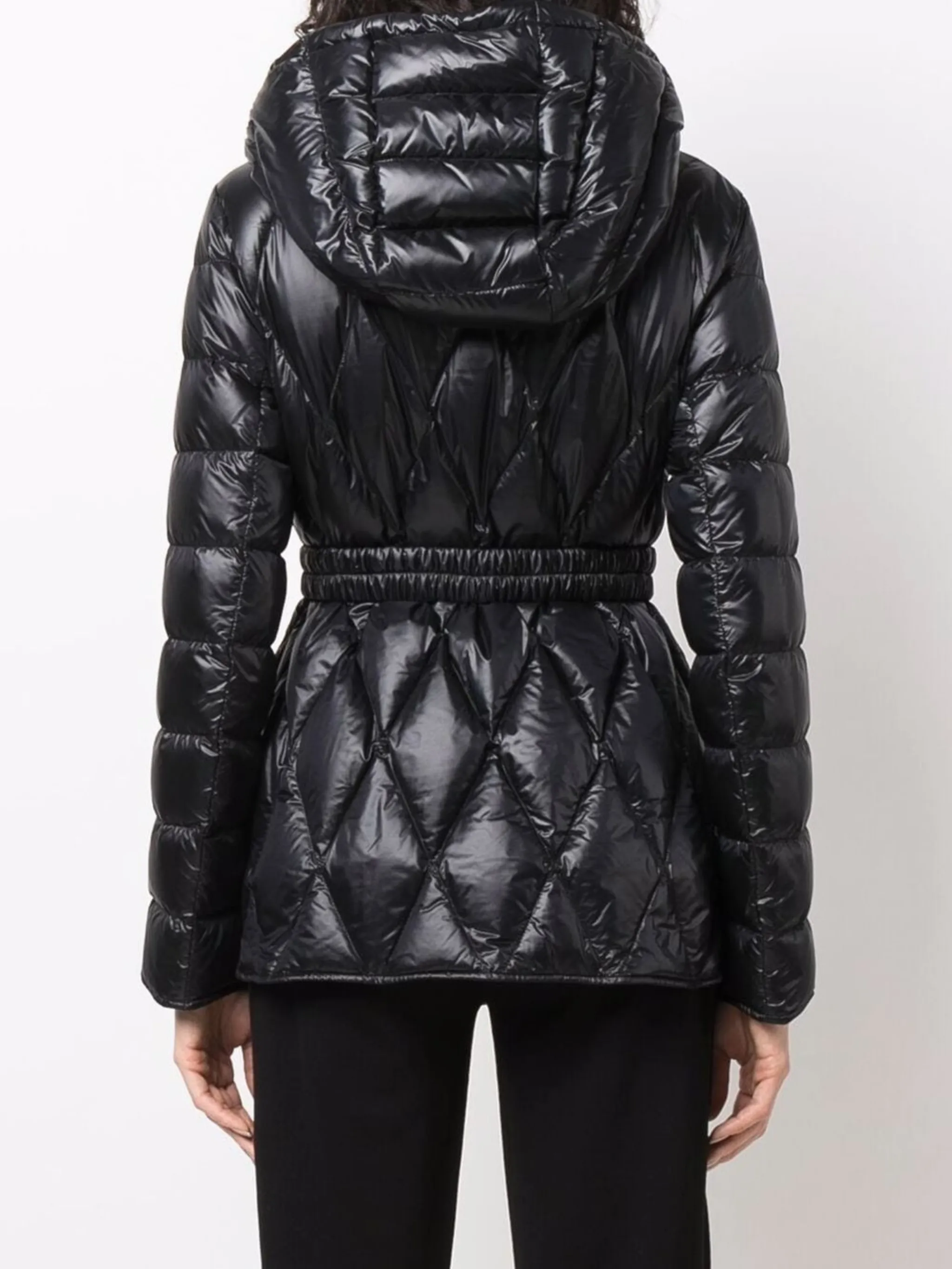 Moncler diamond-quilt hooded jacket | Eraldo.com HR