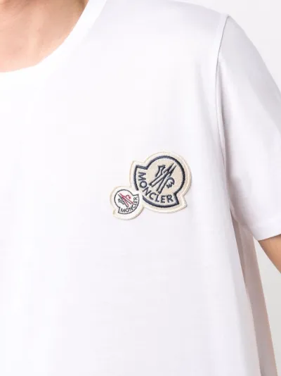 double-logo cotton T-shirt | Moncler 