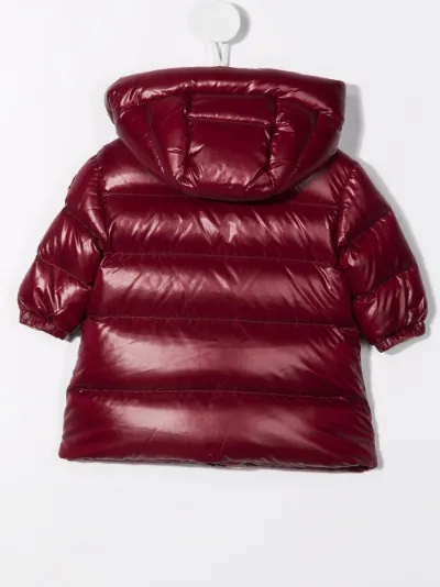 burgundy bubble coat