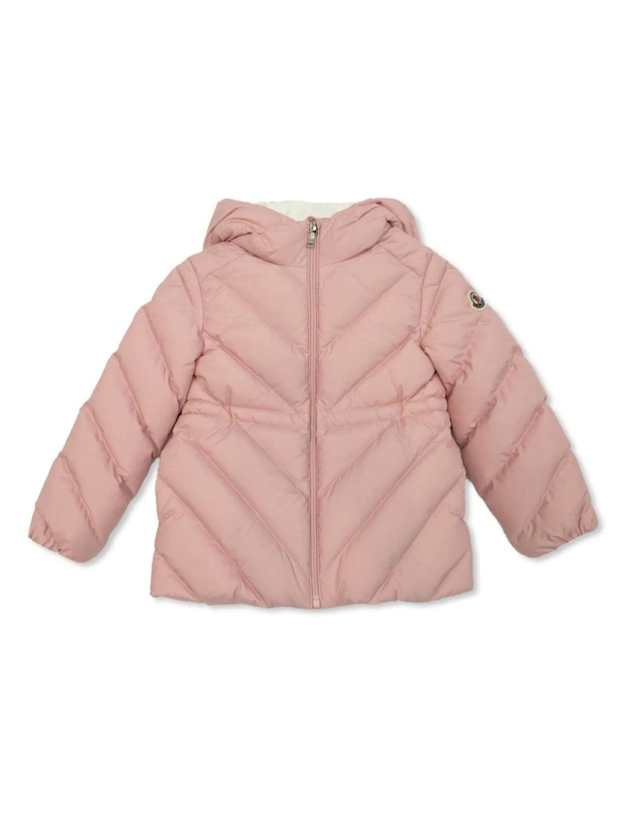 Moncler Enfant logo patch padded jacket Eraldo UK