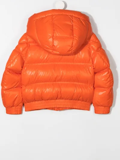 Moncler Enfant logo patch puffer jacket Eraldo US