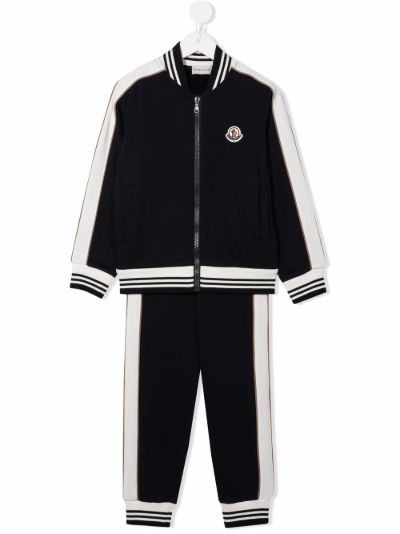 moncler tracksuit black and yellow