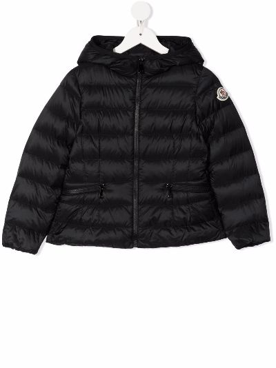 black feather down jacket