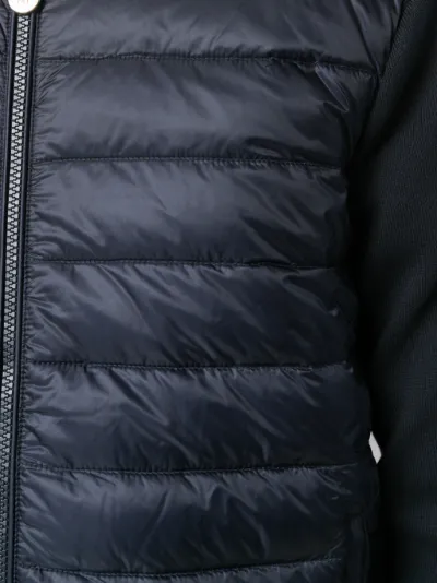 Di Cappuccio Felpa Colore Con Imbottita Moncler Blu Tqpdw66