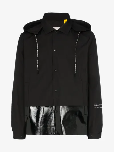 moncler logo hooded jacket