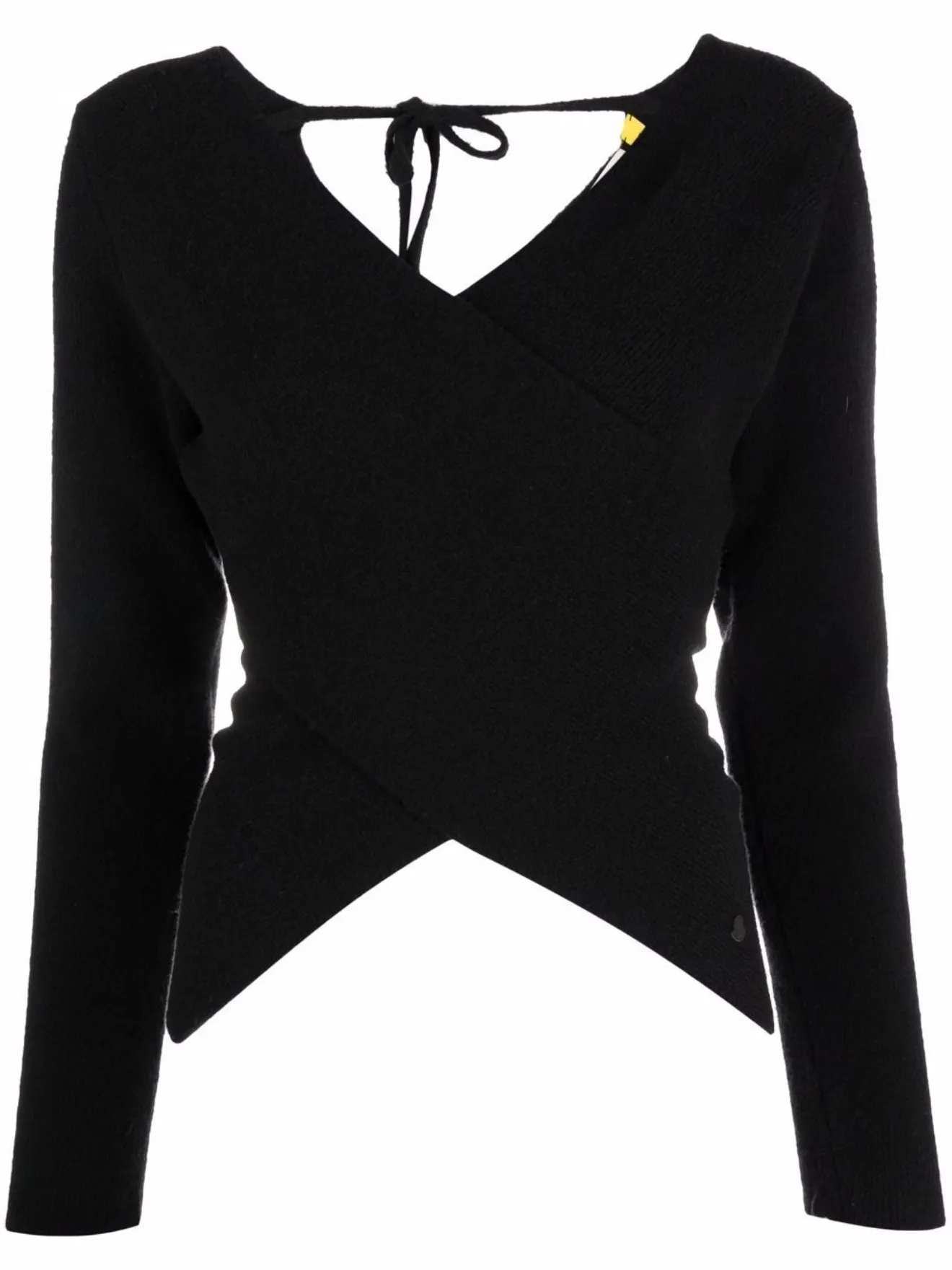 black asymmetric jumper