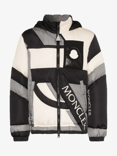 black and white moncler jacket