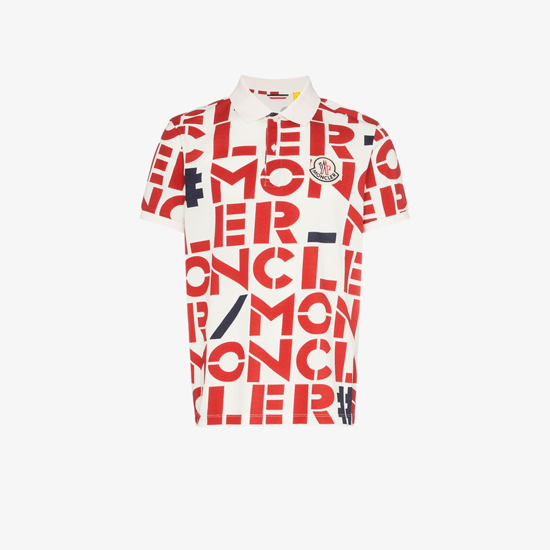 Moncler Genius Logo print polo shirt 