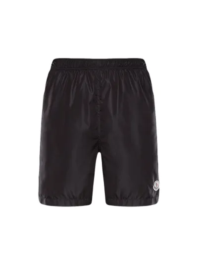 Moncler Genius logo tag nylon shorts Eraldo DE