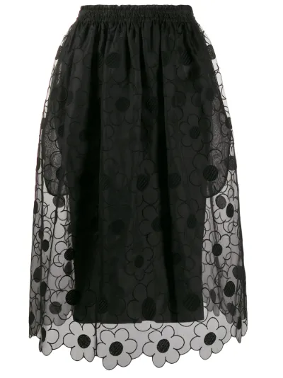 Moncler Genius Moncler Simone Rocha Big Daisy skirt | Eraldo.com DE