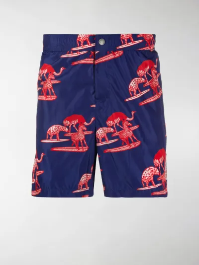 1952 animals-print swim shorts 