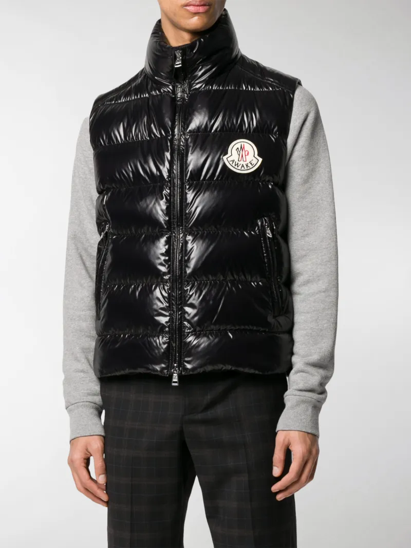 Moncler Genius x Awake NY Parker quilted down gilet black | MODES