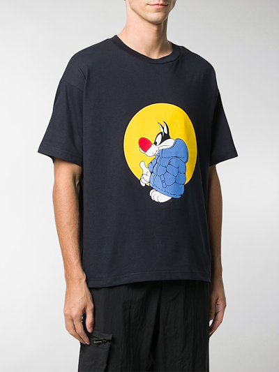 Moncler Genius X Jw Anderson Sylvester The Cat T Shirt Blue Modes