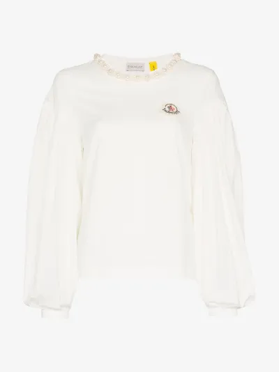 pearl embellished sweatshirt