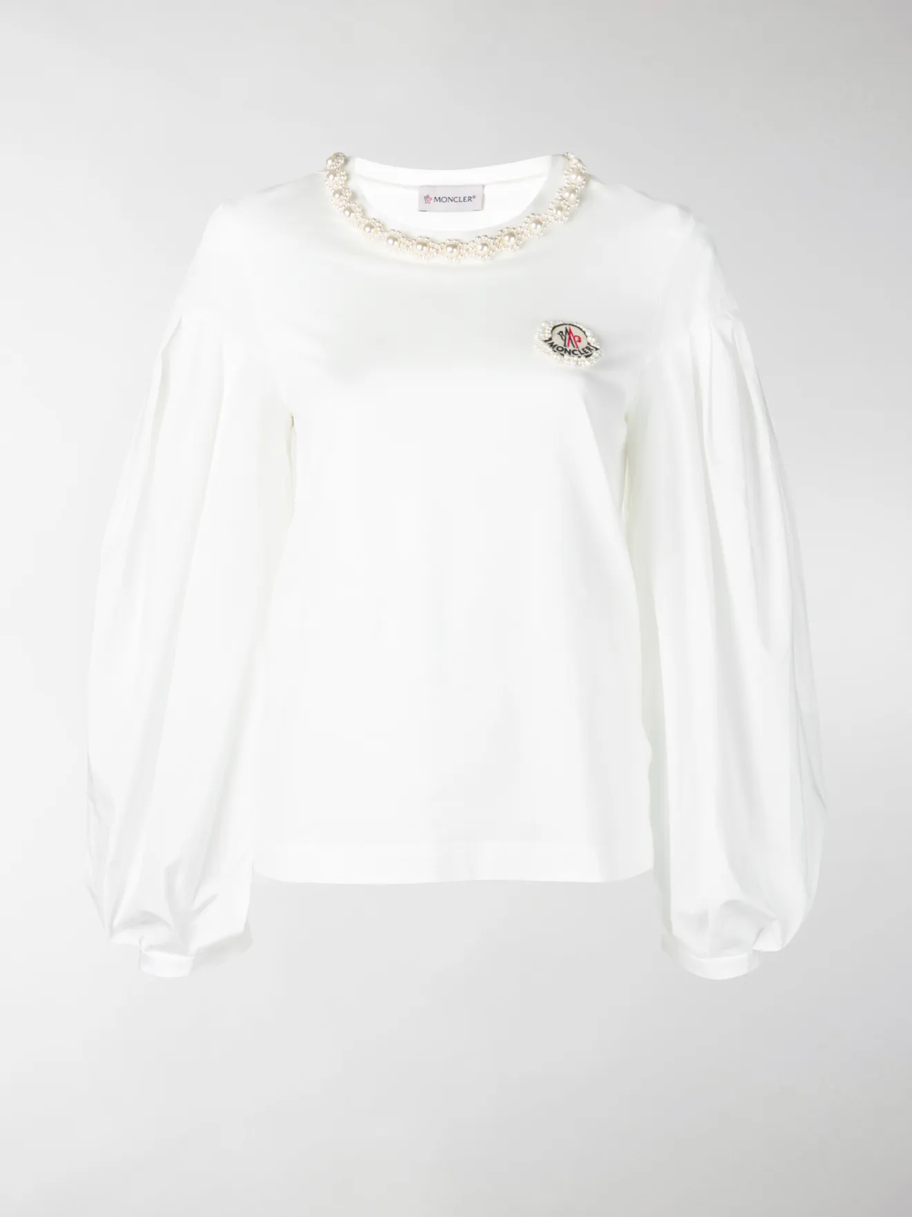 pearl embellished sweatshirt