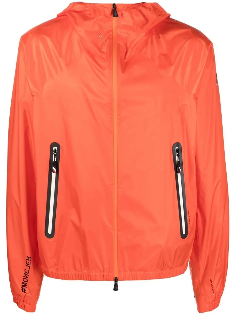 Moncler orange windbreaker hotsell