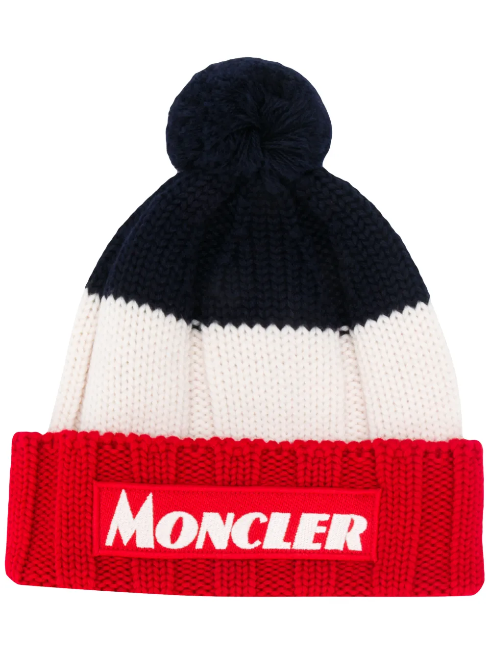 moncler striped beanie