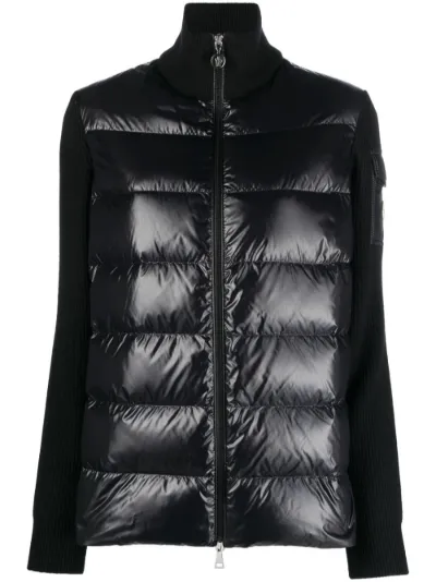 Moncler knitted sleeve store padded jacket