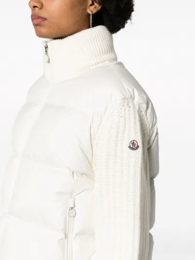 Moncler jacket with knit sleeves online