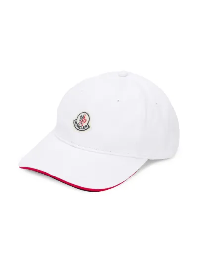 moncler logo patch cap