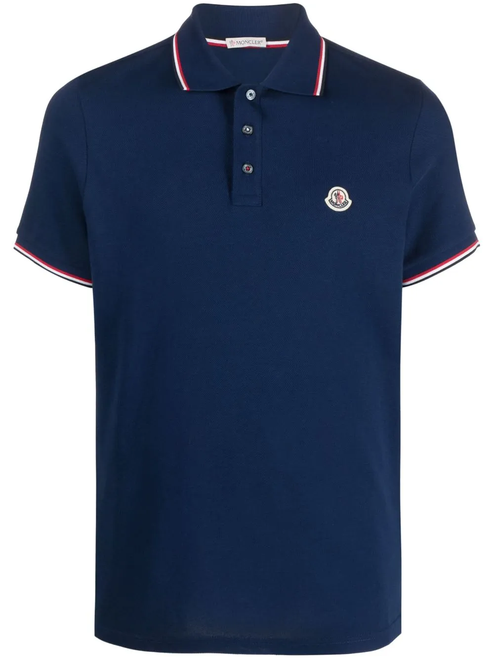 Moncler polo outlet navy blue