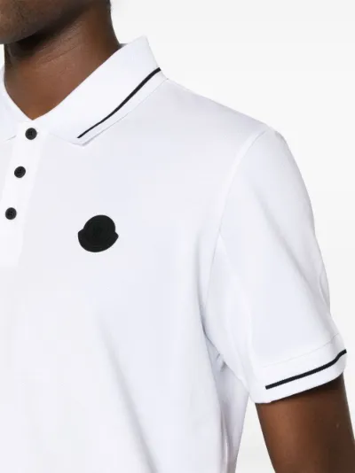 Moncler logo best sale patch polo shirt