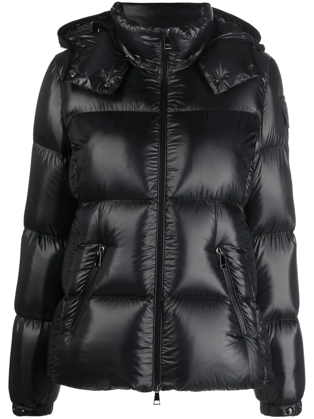 Moncler logo-patch padded down jacket | Eraldo.com FR