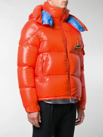moncler orange puffer