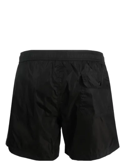 Moncler logo patch swim shorts online