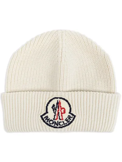 Moncler logo hat on sale