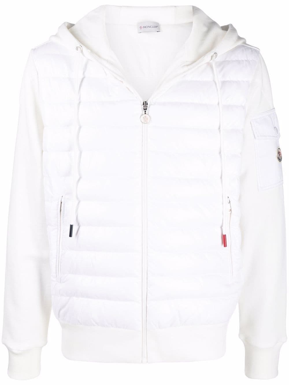 Moncler Mascot Hoodie With Puffer Jacket Patches in White for Men