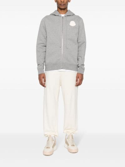 logo patch zip up hoodie Moncler Eraldo