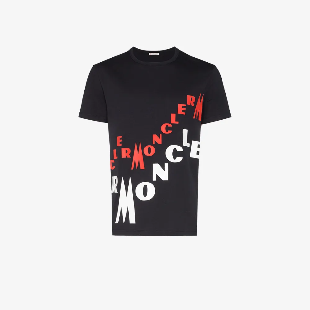 moncler t shirt logo print