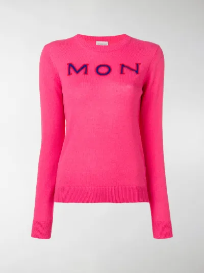 moncler pink sweater