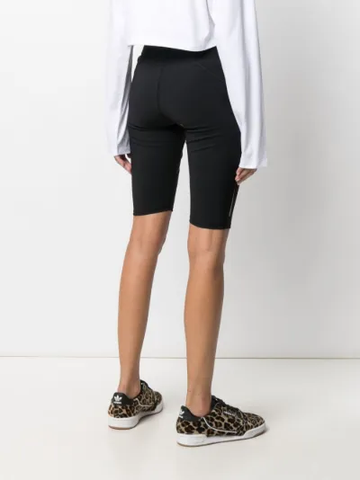 logo waistband perforated cycling 