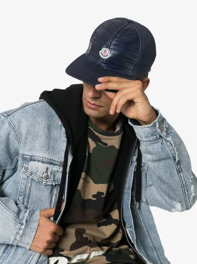 navy blue moncler hat