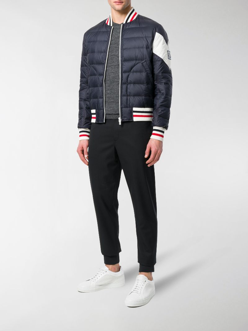 moncler padded bomber jacket