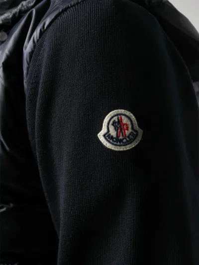 moncler padded zip jacket