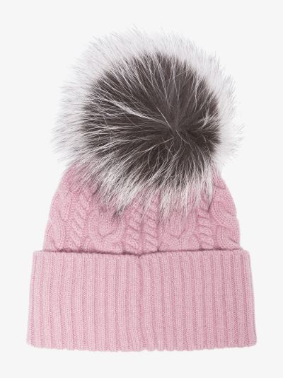 pink moncler beanie