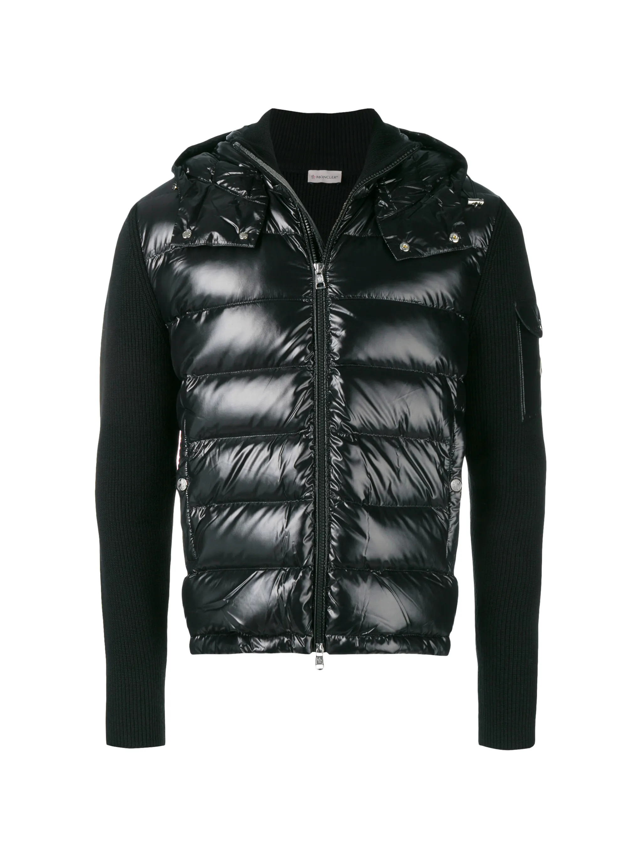 Moncler zipped padded jacket on sale