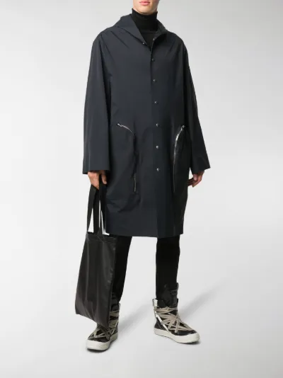 rick owens bell coat