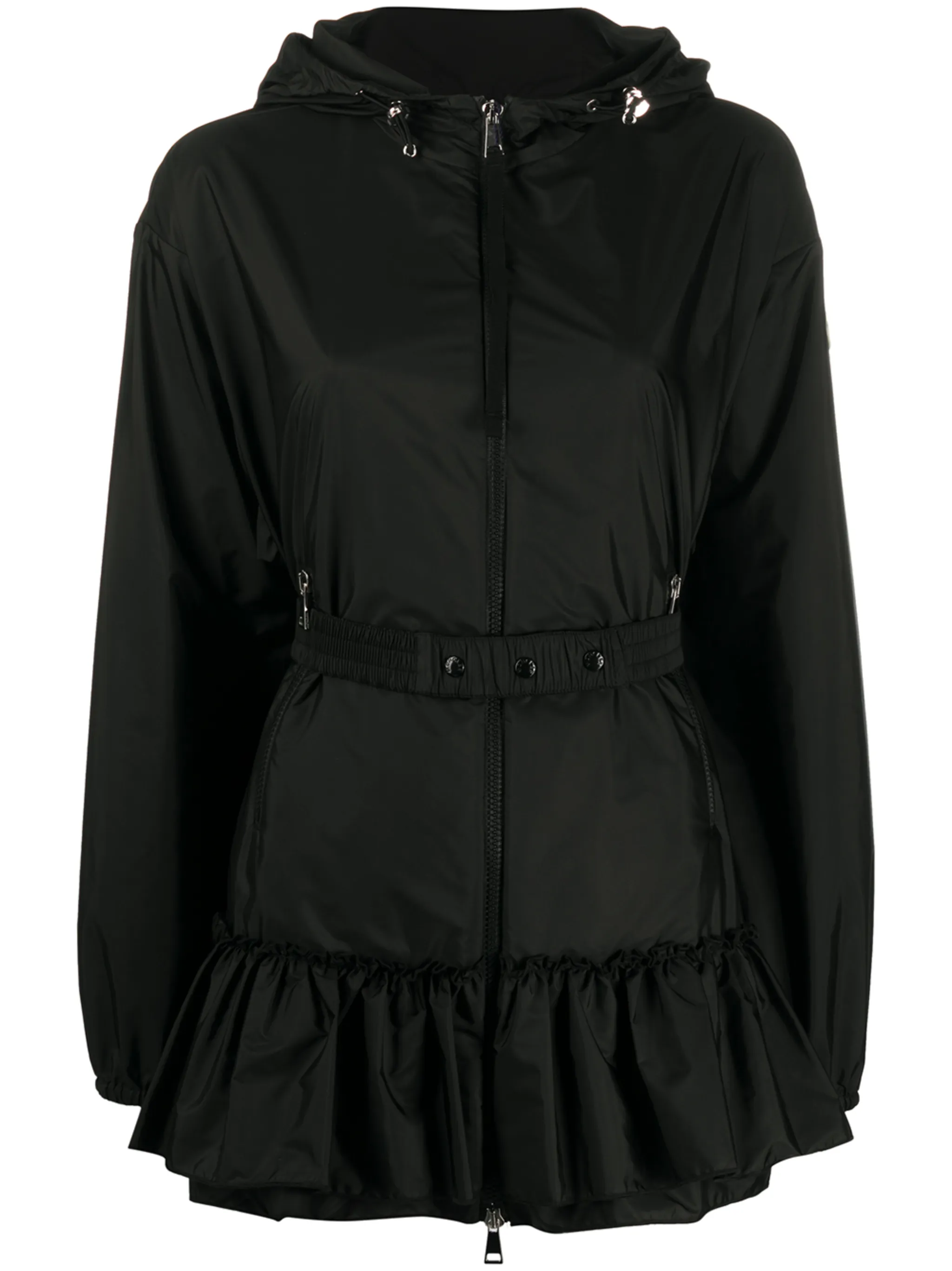 Moncler Sarcelle frilled hem zipped jacket Eraldo HR