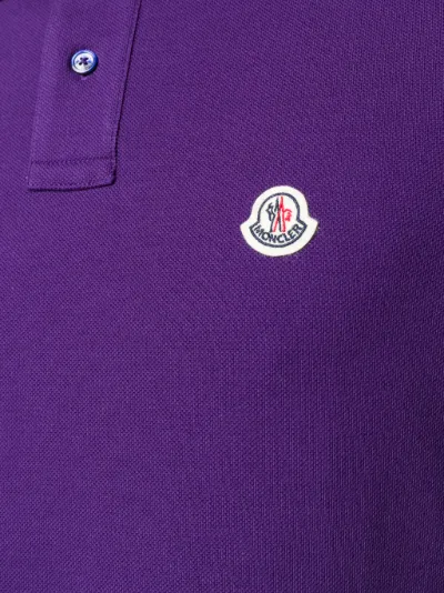 purple moncler polo