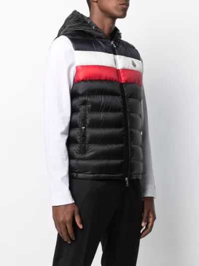 hooded down gilet